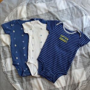 12 month carters boy onesies